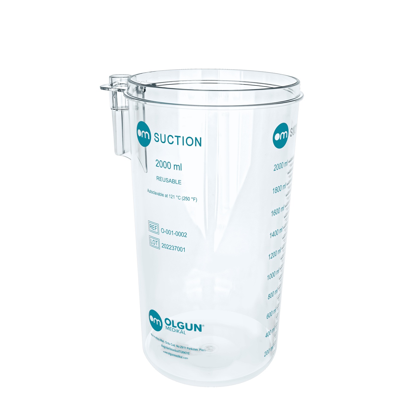 Reusable Canister for Disposable Suction Liners, Olgun