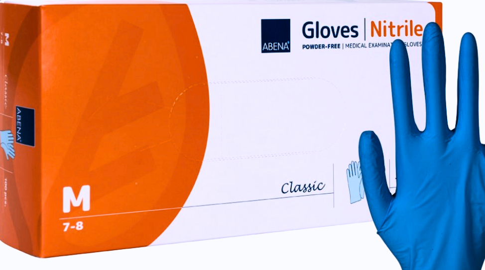 Nitrile Powder-Free Diagnostic Gloves, Blue
