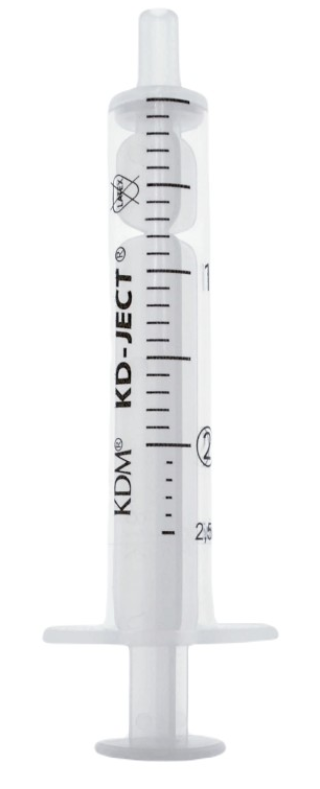 Disposable Syringe, pack of 100 pcs