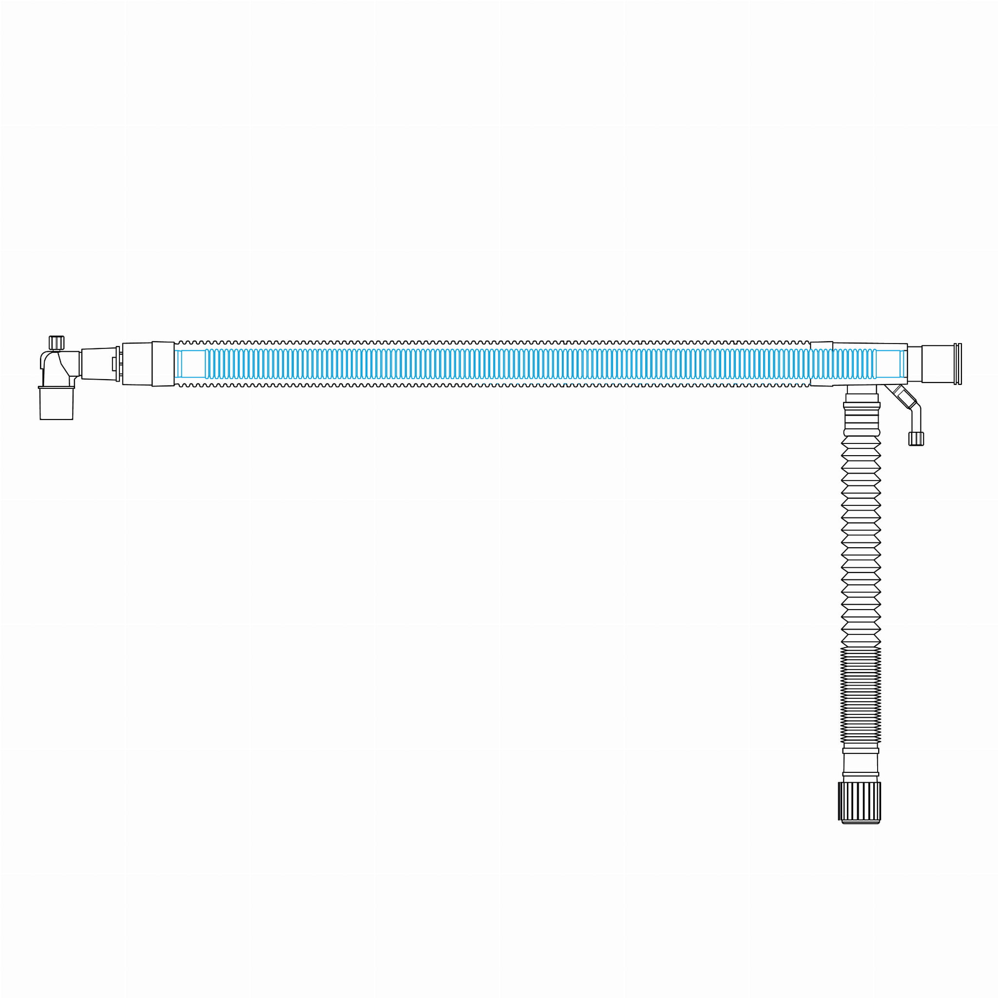 Breathing Circuit 1.8m "tube-in-tube"
