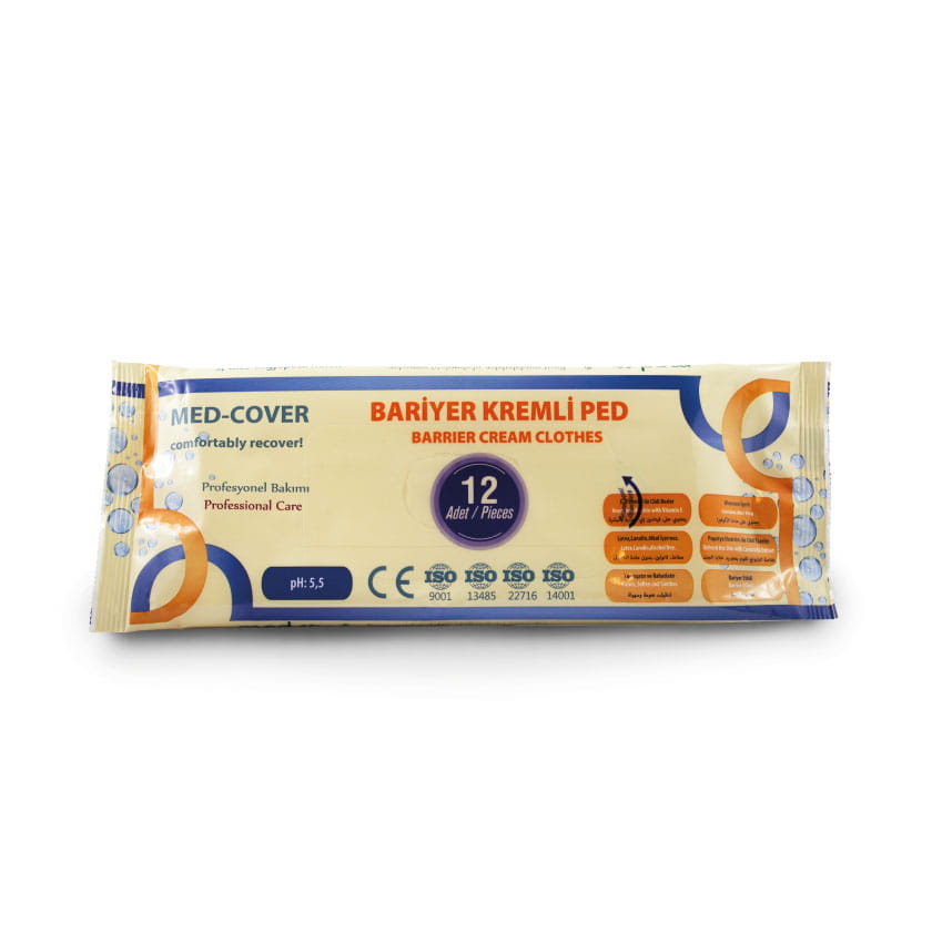 Waterless Body Wash Wipe, Package of 12 pieces