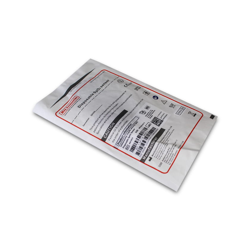 Nellcor OxiMax Single-Use SpO2 Sensor, Blue Foam, Non-Sterile