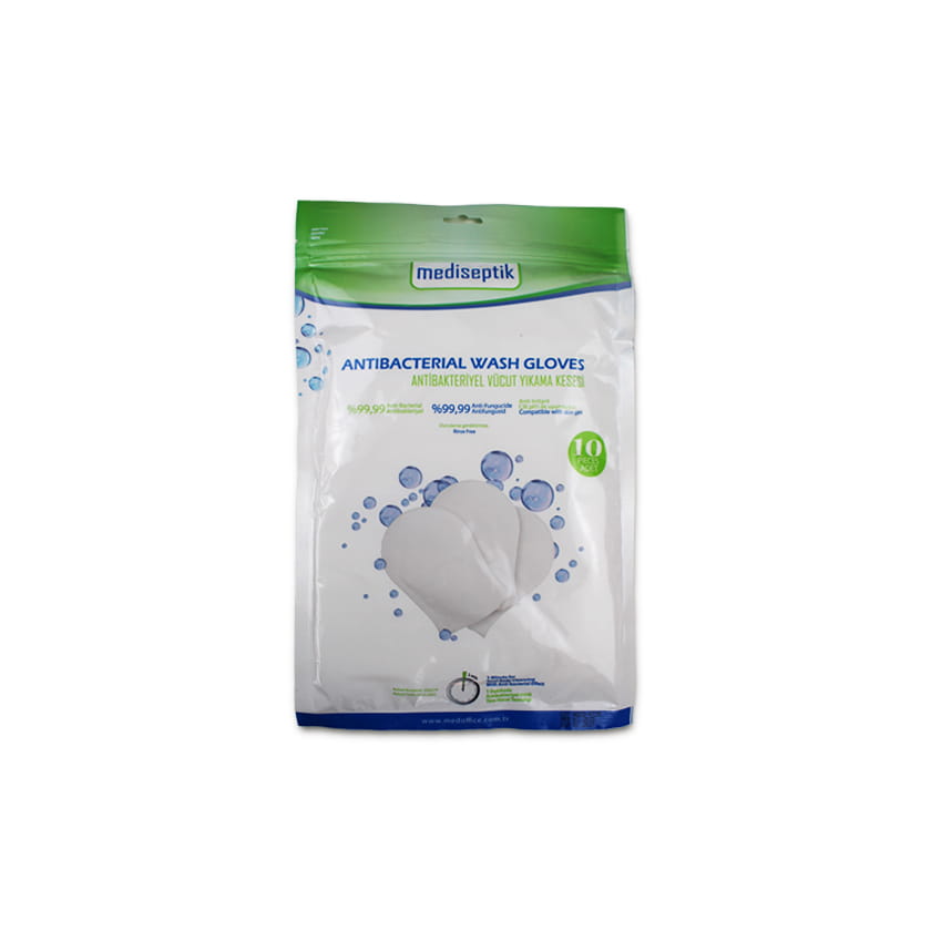 Waterless Body Wash Glove, pack of 10 pcs.