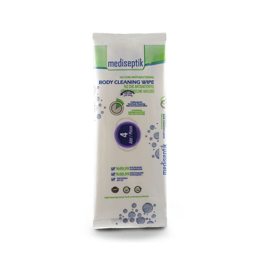 RECTANGULAR WASHCLOTH with 2% Chlorhexidine Digluconate Solution