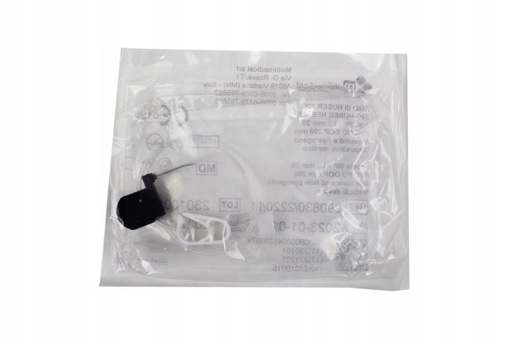 Standard Huber Needle 22G 20 mm