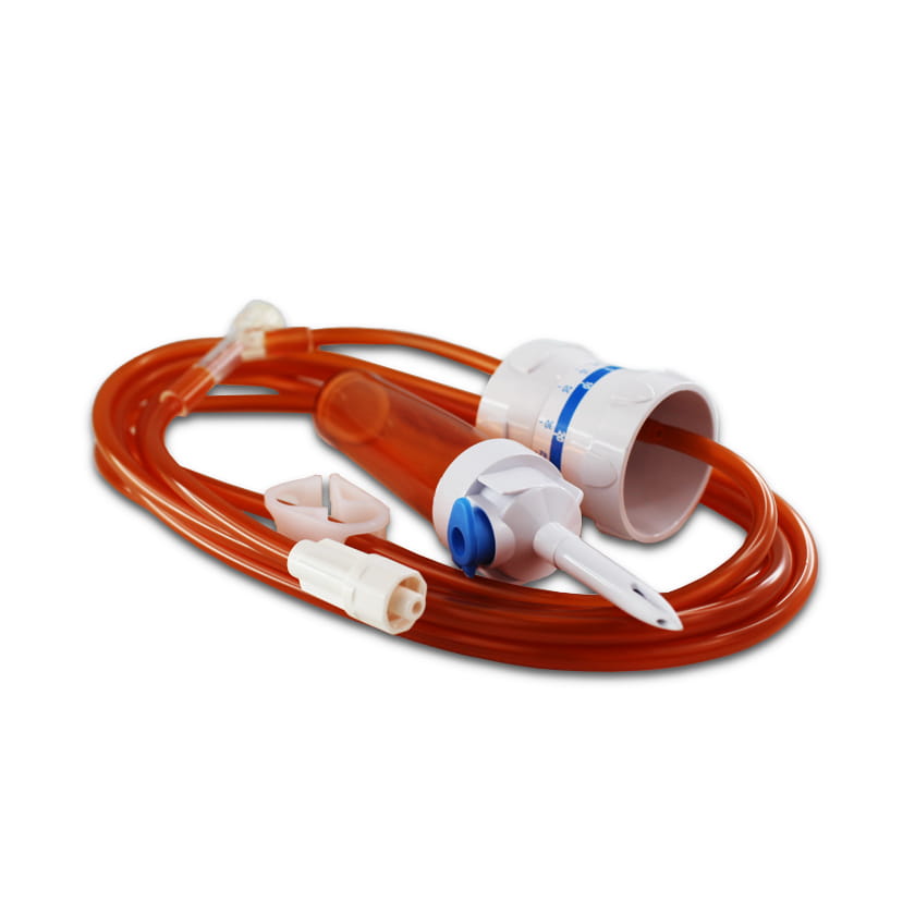 Amber Infusion Set with Precision Flow Regulator