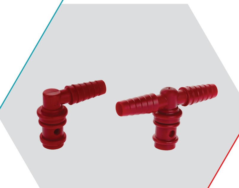 Angled Connector for Suction System