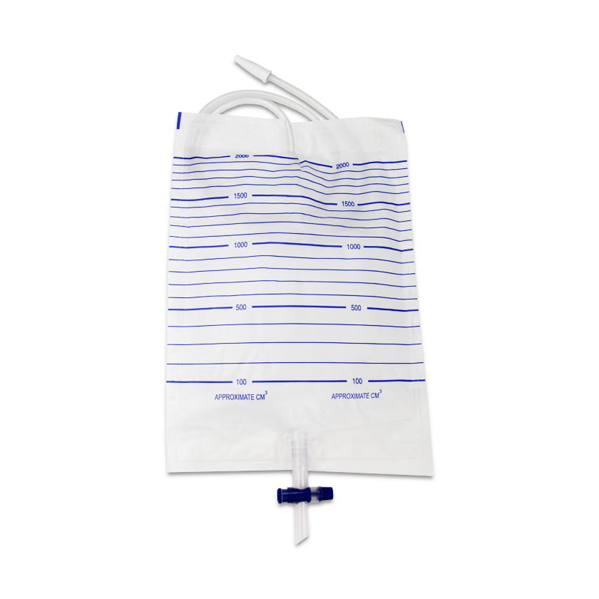 2L Urine Collection Bag with T-type Outlet Sterile