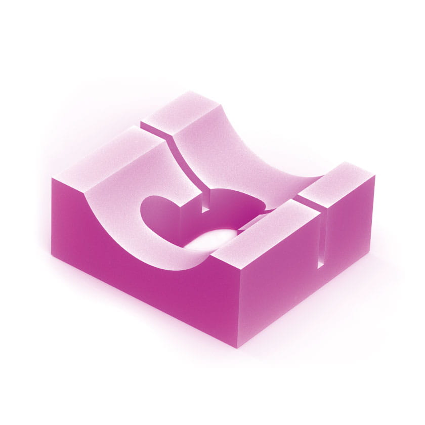 POZI-FOAM Head Positioner with Cutout for Endotracheal Tube