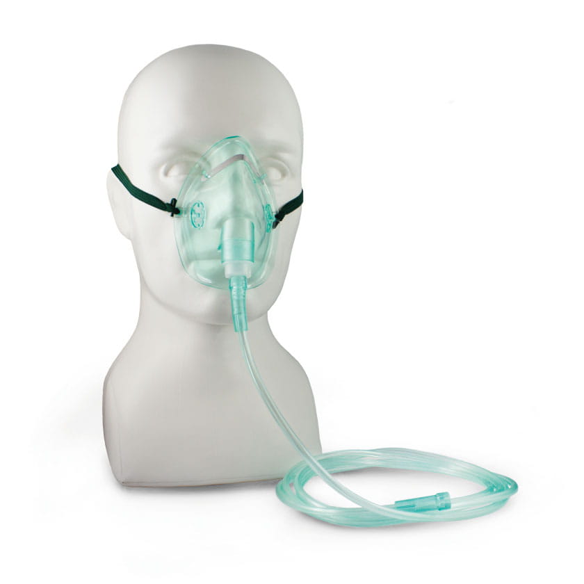 Oxygen Mask with Tubing, DEHP-Free
